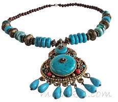 Indian ethnic necklace - click here for large view